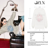 OZLANA SS2310 Silhouette Chandelier Oversized Hoodie
