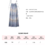 KINGWEN 2506 花朵绑带压褶睡莲印花连衣裙 紫