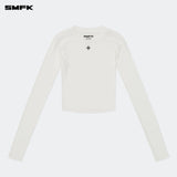 SMFK 2411 拥抱紧身运动上衣/雪山白