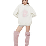 OZLANA SS2310 Silhouette Chandelier Oversized Hoodie