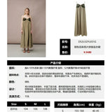 DIANA VEVINA 亚麻亮片拼接连衣裙