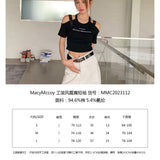MacyMccoy SS2305 工装风露肩短袖 黑