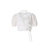 NOT YOUR ROSE 2505 Rosie wrap blouse (Ivory)