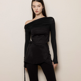 NOT YOUR ROSE SS2312 Ivy top Black