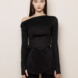 NOT YOUR ROSE SS2312 Ivy top Black