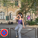 SEOOOCOOKIE Subway check trousers