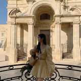 SEOOOCOOKIE Baraka Yellow Skirt