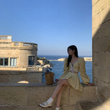 SEOOOCOOKIE Baraka Yellow Skirt