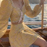 SEOOOCOOKIE Baraka Yellow Skirt