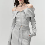 VIA PITTI SS2307 卫衣半裙辣妹风 灰