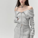 VIA PITTI SS2307 卫衣半裙辣妹风 灰