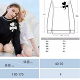 OZLANA SS2308 Bow Sweatshirt White