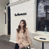 DIANA VEVINA 浣熊毛开衫 卡其