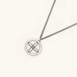 SMFK 2406 十字经典罗盘项链