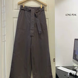 KOREAN COLLECTION 2410 系带垂感百搭阔腿裤(带腰带)