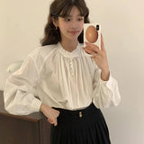 KOREAN COLLECTION 2410 egg气质设计感白衬衫