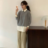 KOREAN COLLECTION 2410 egg气质设计感白衬衫