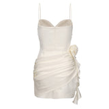 KINGWEN 2506 鱼骨抽褶连衣裙