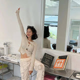 KOREAN COLLECTION 2503 镂空修身设计感针织衫