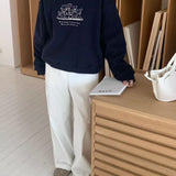 KOREAN COLLECTION 2510 简约阔腿工装裤 白