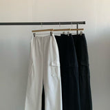 KOREAN COLLECTION 2510 简约阔腿工装裤 灰