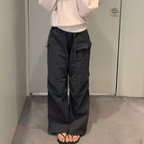 KOREAN COLLECTION 2510 简约阔腿工装裤 灰