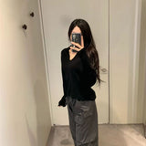 KOREAN COLLECTION 2510 简约阔腿工装裤 灰