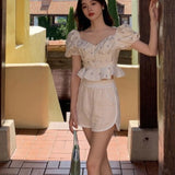 SEOOOCOOKIE marine button blouse