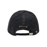 EMIS 2505 WASHED DENIM BALL CAP-GRAY/BLACK