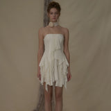 ELYWOOD 铜氨丝质抹胸短裙