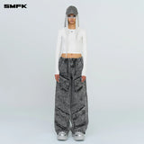 SMFK 2411 拥抱紧身运动上衣/雪山白