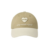 EMIS 2504 HEART WAPPEN TONE ON TONE BALL CAP-BEIGE