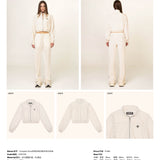 SMFK SS2312 流浪丝绒训练夹克 白