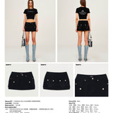 SMFK 2504 野路工装短裙 荒野黑