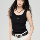 MacyMccoy SS2403 蝴蝶背心百搭 黑