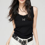 MacyMccoy SS2403 蝴蝶背心百搭 黑