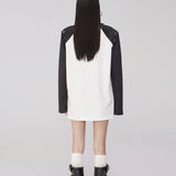 MacyMccoy SS2308 爱心撞色Tee 灰