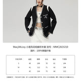 MacyMccoy SS2308 小香花呢廓形外套 米白
