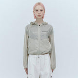 REST & RECREATION 2412 POLYESTER WINDBREAKER JACKET_BEIGE
