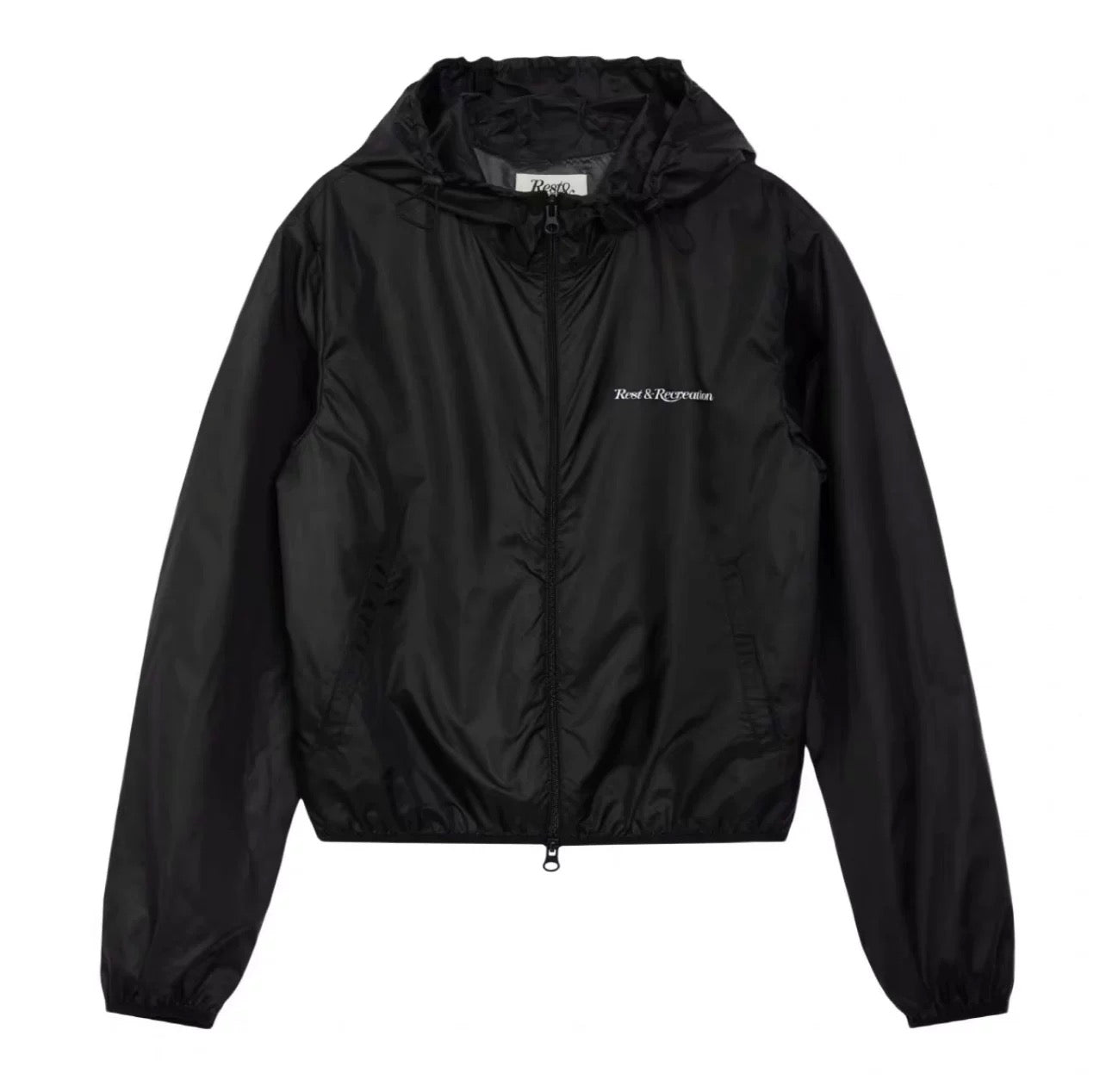 【Rest&Recreation】24HS★ (W)POLYESTER WINDBREAKER JACKET REST & RECREATION 2412 POLYESTER WINDBREAKER JACKET_BLACK