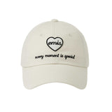 EMIS 2504 HEART WAPPEN BALL CAP-CREAM