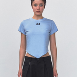 REST & RECREATION SS2404 Arrow Point Top Sky Blue