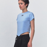 REST & RECREATION SS2404 Arrow Point Top Sky Blue