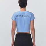 REST & RECREATION SS2404 Arrow Point Top Sky Blue