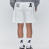 REST & RECREATION SS2404 Logo Mid Socks White