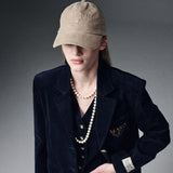 MARDI MERCREDI 2502 CORDUROY CAP ALUMNI CLASSIQUE_TAUPE