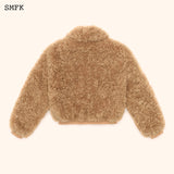 SMFK SS2310 探险家皮草短身夹克 小麦