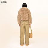 SMFK SS2310 探险家皮草短身夹克 小麦