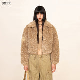 SMFK SS2310 探险家皮草短身夹克 小麦