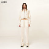 SMFK SS2312 流浪丝绒训练夹克 白